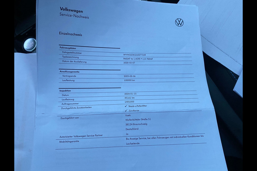 Volkswagen Passat Variant 1.4 TSI PHEV GTE Business VAN 27.900 VOOR 24.770 EINDEJAARSVOORDEEL 3.130 | CAMERA | COMFORSTOEL