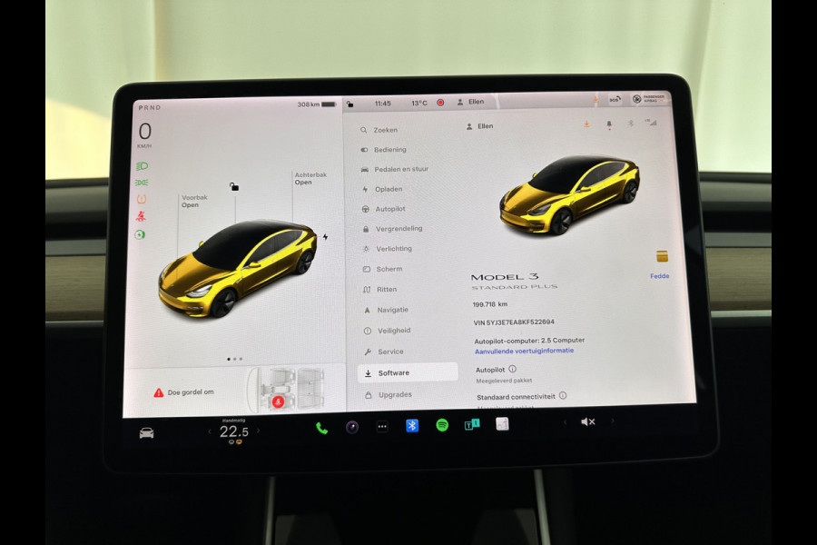 Tesla Model 3 Standard RWD Plus 60 kWh [ 3-Fase ] (INCL.BTW) Aut. *PANO | AUTO-PILOT | NAPPA-LEATHER | KEYLESS | FULL-LED | MEMORY-PACK | SURROUND-VIEW | DAB | APP-CONNECT | DIGI-COCKPIT | LANE-ASSIST | TOWBAR | COMFORT-SEATS | 18"ALU*