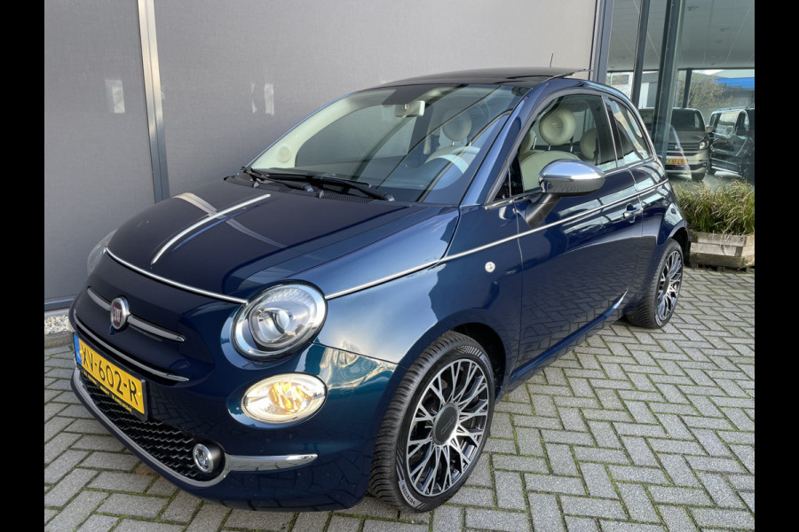 Fiat 500 0.9 TwinAir Turbo Collezione Climate control - cruise control - navigatie full map - u-connect - USB/AUX - Multi functioneel lederen stuurwiel - Mistlampen - Ramen elektrisch voor - Licht metalen velgen