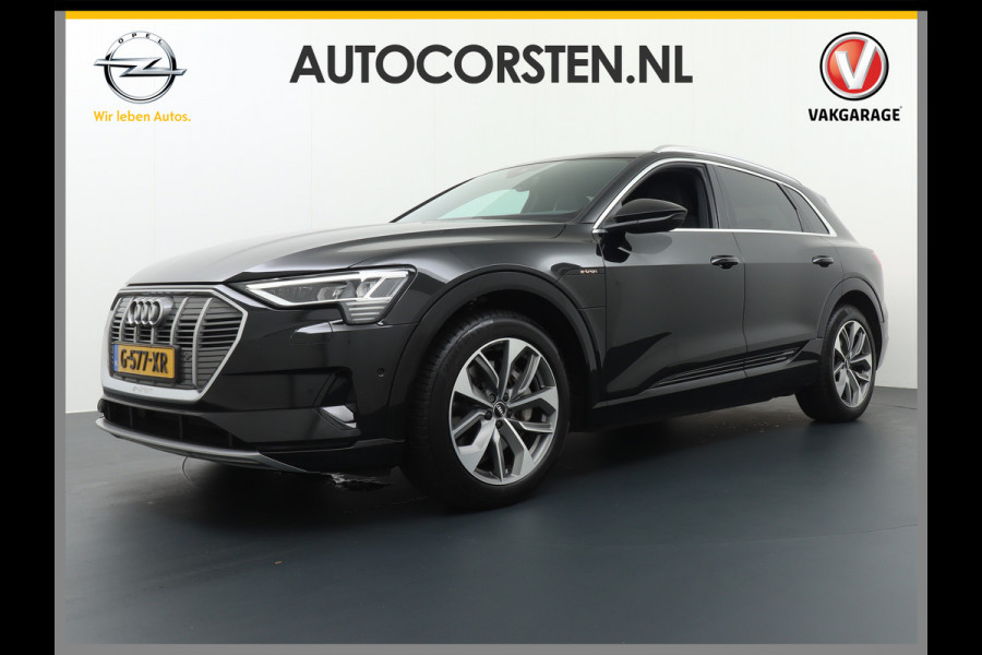 Audi e-tron E-Tron 55 95kWh 408PK Quattro S-LINE Leder/Alcantara Audi-Connect Virtual-Cockpit Park-Assist 20"lmv S-Line- Sport-Stoel+Verwarm Led WiFi Connected-Services Apple-Carplay Android Keyless-Go PTC Interieur-Voorverwarming/koeling Electr.-A-Klep Priv.Glass Niveau-regeling(Automatisch) ESP Hill-Hold Rijstrook Chroompakket Priv.Glas Donkere Hemel Dakspoiler Botsherkenning+Waarschuwing AEB Connected-Services Rijstrooksensor Origin.Nederlandse Auto