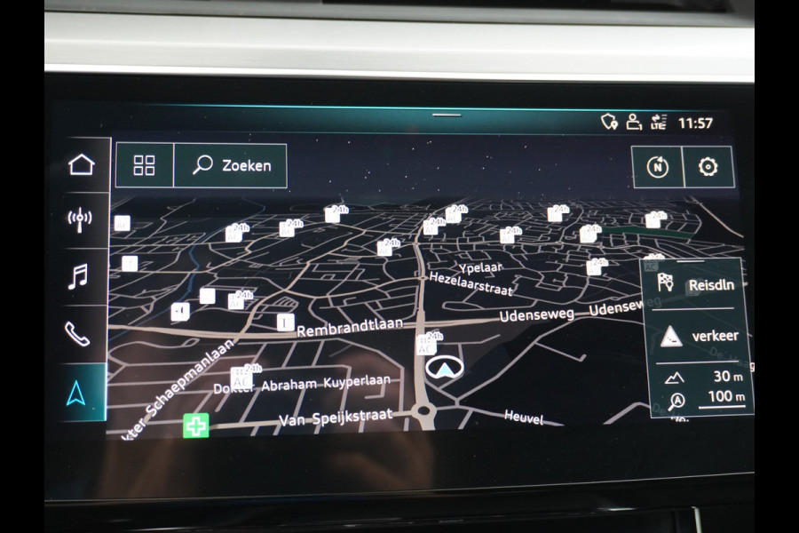 Audi e-tron E-Tron 55 95kWh 408PK Quattro S-LINE Leder/Alcantara Audi-Connect Virtual-Cockpit Park-Assist 20"lmv S-Line- Sport-Stoel+Verwarm Led WiFi Connected-Services Apple-Carplay Android Keyless-Go PTC Interieur-Voorverwarming/koeling Electr.-A-Klep Priv.Glass Niveau-regeling(Automatisch) ESP Hill-Hold Rijstrook Chroompakket Priv.Glas Donkere Hemel Dakspoiler Botsherkenning+Waarschuwing AEB Connected-Services Rijstrooksensor Origin.Nederlandse Auto