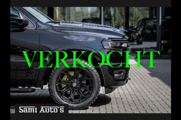 Dodge Ram 2025 NIGHT PREMIUM | BOM VOL + 14.4 INCH SCHERM | LUCHTVERING | HUD | HURRICAN 420PK 636 Nm | PRIJS MET LPG EN COVER EN GARANTIE DUBBELE CABINE | PICK UP | 5 PERSOONS | DC | GRIJSKENTEKEN | VOORRAAD NR 2236 - 8748