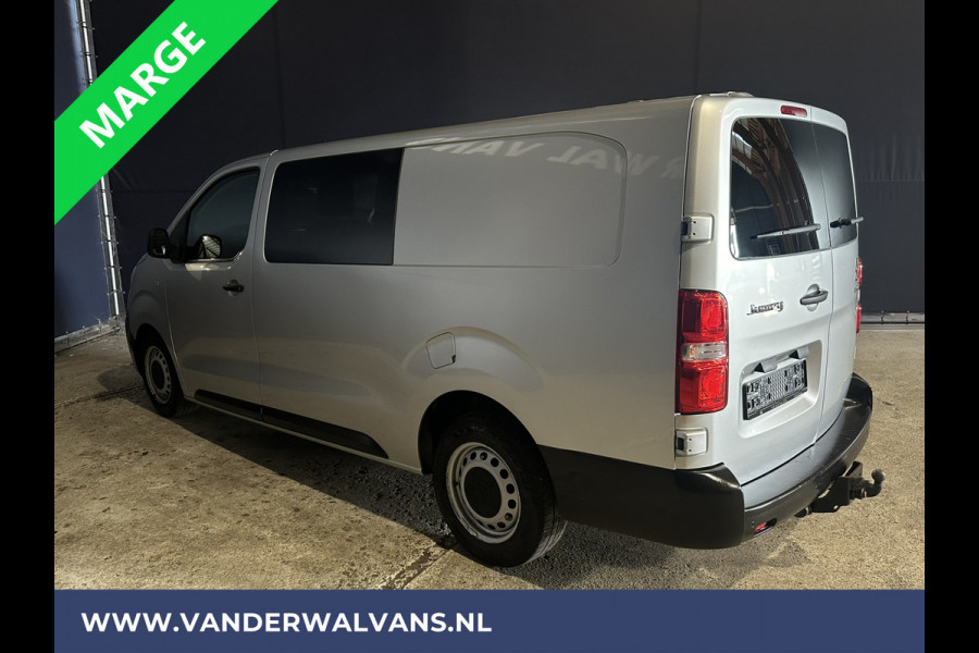 Citroën Jumpy 2.0 BlueHDI **MARGE, GEEN BTW** 123pk L3H1 XL Dubbel cabine Euro6 Airco | Navigatie Cruisecontrol, Apple Carplay, Trekhaak, Parkeersensoren, 5-Zits