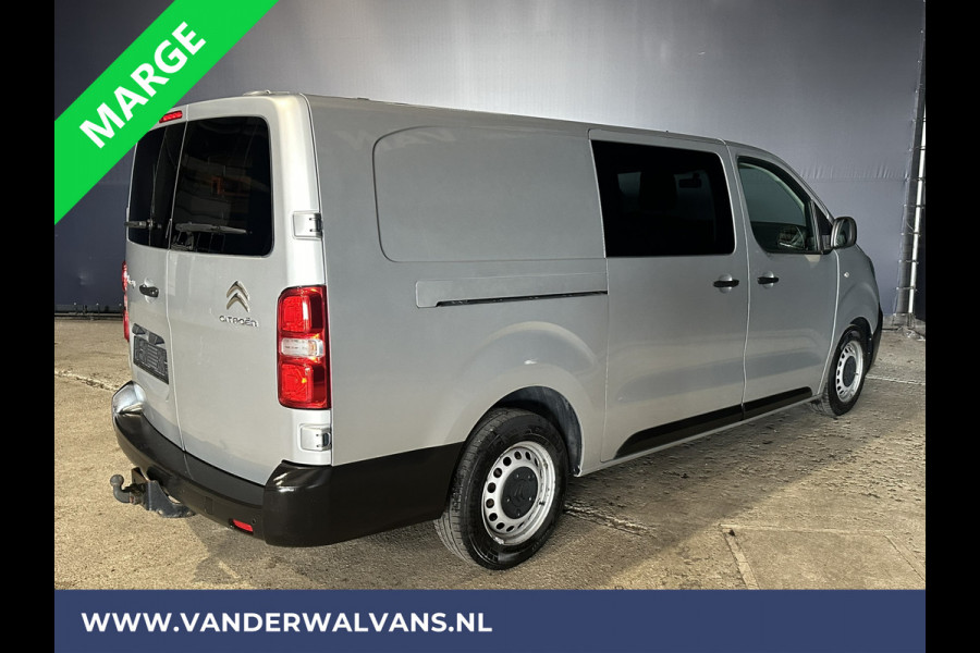 Citroën Jumpy 2.0 BlueHDI **MARGE, GEEN BTW** 123pk L3H1 XL Dubbel cabine Euro6 Airco | Navigatie Cruisecontrol, Apple Carplay, Trekhaak, Parkeersensoren, 5-Zits