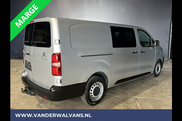 Citroën Jumpy 2.0 BlueHDI **MARGE, GEEN BTW** 123pk L3H1 XL Dubbel cabine Euro6 Airco | Navigatie Cruisecontrol, Apple Carplay, Trekhaak, Parkeersensoren, 5-Zits