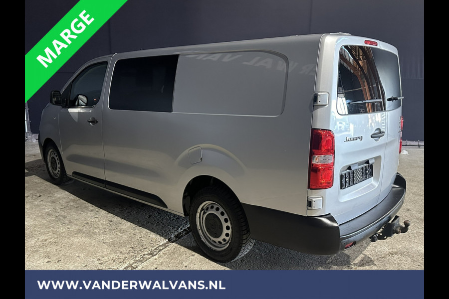 Citroën Jumpy 2.0 BlueHDI **MARGE, GEEN BTW** 123pk L3H1 XL Dubbel cabine Euro6 Airco | Navigatie Cruisecontrol, Apple Carplay, Trekhaak, Parkeersensoren, 5-Zits