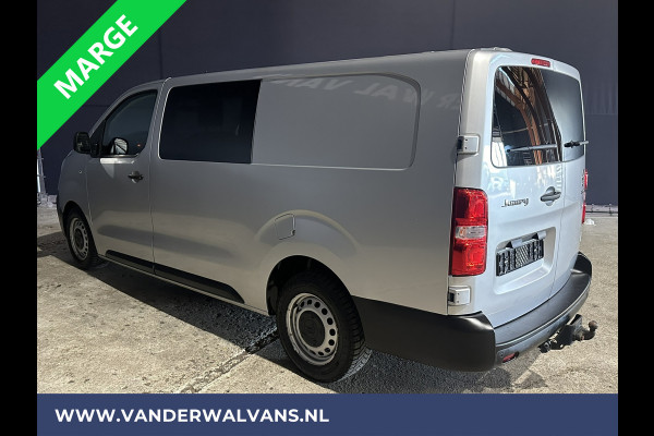 Citroën Jumpy 2.0 BlueHDI **MARGE, GEEN BTW** 123pk L3H1 XL Dubbel cabine Euro6 Airco | Navigatie Cruisecontrol, Apple Carplay, Trekhaak, Parkeersensoren, 5-Zits