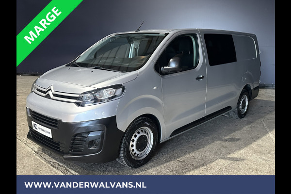 Citroën Jumpy 2.0 BlueHDI **MARGE, GEEN BTW** 123pk L3H1 XL Dubbel cabine Euro6 Airco | Navigatie Cruisecontrol, Apple Carplay, Trekhaak, Parkeersensoren, 5-Zits