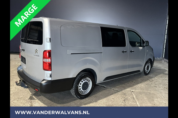 Citroën Jumpy 2.0 BlueHDI **MARGE, GEEN BTW** 123pk L3H1 XL Dubbel cabine Euro6 Airco | Navigatie Cruisecontrol, Apple Carplay, Trekhaak, Parkeersensoren, 5-Zits