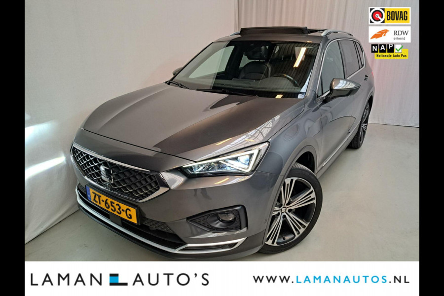 Seat Tarraco 2.0 TSI 190pk 4DRIVE Xcellence 7-DSG| Trekhaak AWD Open dak DCC Halfleder CarPlay Beats Audio ECC Navi LED ACC 20" LMV 360 Camer