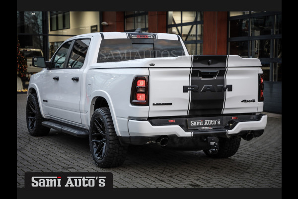 Dodge Ram PREMIUM NIGHT 2025 | BOM VOL + 14.4 INCH SCHERM | LUCHTVERING | HUD | HURRICAN 420PK 636 Nm | PRIJS MET LPG EN COVER EN GARANTIE DUBBELE CABINE | PICK UP | 5 PERSOONS | DC | GRIJSKENTEKEN | PW7 BRIGHT WHITE | VOORRAAD NR 2230 - 8765