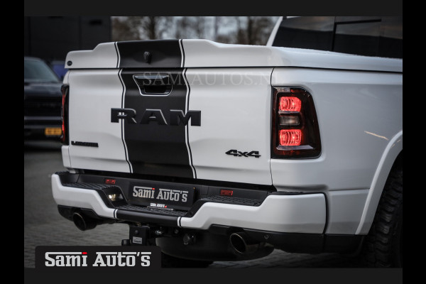 Dodge Ram PREMIUM NIGHT 2025 | BOM VOL + 14.4 INCH SCHERM | LUCHTVERING | HUD | HURRICAN 420PK 636 Nm | PRIJS MET LPG EN COVER EN GARANTIE DUBBELE CABINE | PICK UP | 5 PERSOONS | DC | GRIJSKENTEKEN | PW7 BRIGHT WHITE | VOORRAAD NR 2230 - 8765