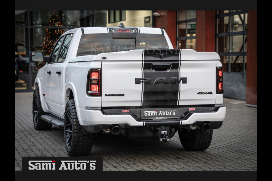 Dodge Ram PREMIUM NIGHT 2025 | BOM VOL + 14.4 INCH SCHERM | LUCHTVERING | HUD | HURRICAN 420PK 636 Nm | PRIJS MET LPG EN COVER EN GARANTIE DUBBELE CABINE | PICK UP | 5 PERSOONS | DC | GRIJSKENTEKEN | PW7 BRIGHT WHITE | VOORRAAD NR 2230 - 8765