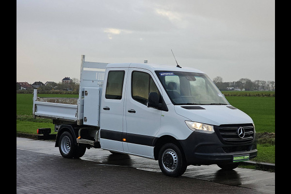 Mercedes-Benz Sprinter 514 Dubbel Cabine Kipper Kist Airco Mbux Dubbellucht Euro6 Trekhaak!