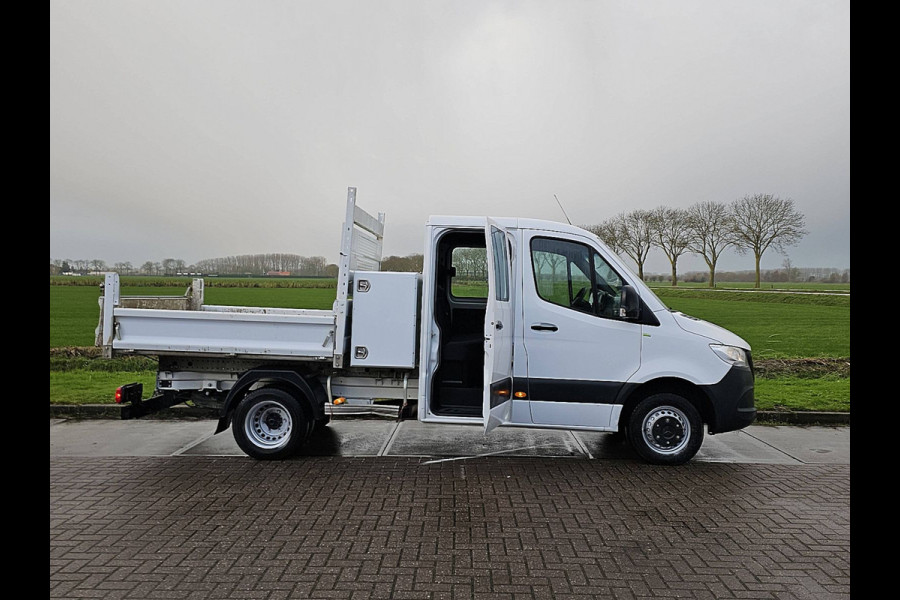 Mercedes-Benz Sprinter 514 Dubbel Cabine Kipper Kist Airco Mbux Dubbellucht Euro6 Trekhaak!