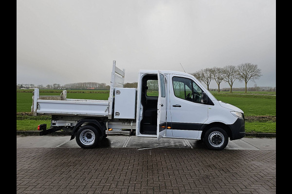 Mercedes-Benz Sprinter 514 Dubbel Cabine Kipper Kist Airco Mbux Dubbellucht Euro6 Trekhaak!