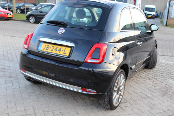 Fiat 500 0.9 TwinAir Turbo Lounge automaat panorama multi media nap clima parkeersensoren cruise elektr dakje