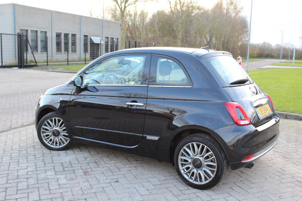 Fiat 500 0.9 TwinAir Turbo Lounge automaat panorama multi media nap clima parkeersensoren cruise elektr dakje