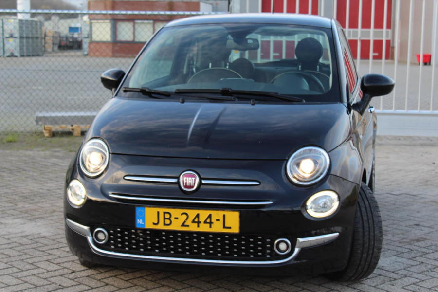 Fiat 500 0.9 TwinAir Turbo Lounge automaat panorama multi media nap clima parkeersensoren cruise elektr dakje