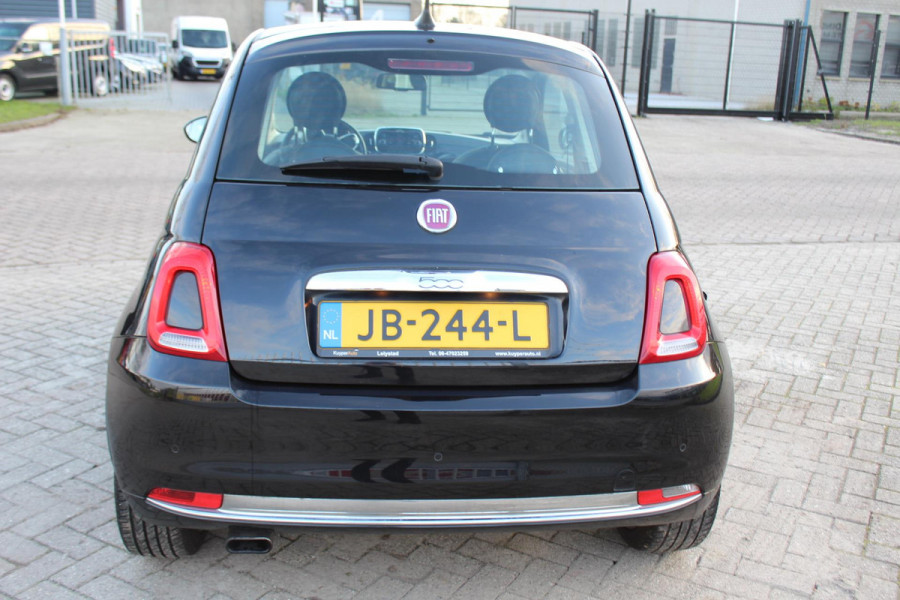 Fiat 500 0.9 TwinAir Turbo Lounge automaat panorama multi media nap clima parkeersensoren cruise elektr dakje