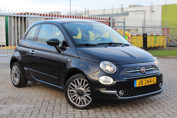 Fiat 500 0.9 TwinAir Turbo Lounge automaat panorama multi media nap clima parkeersensoren cruise elektr dakje