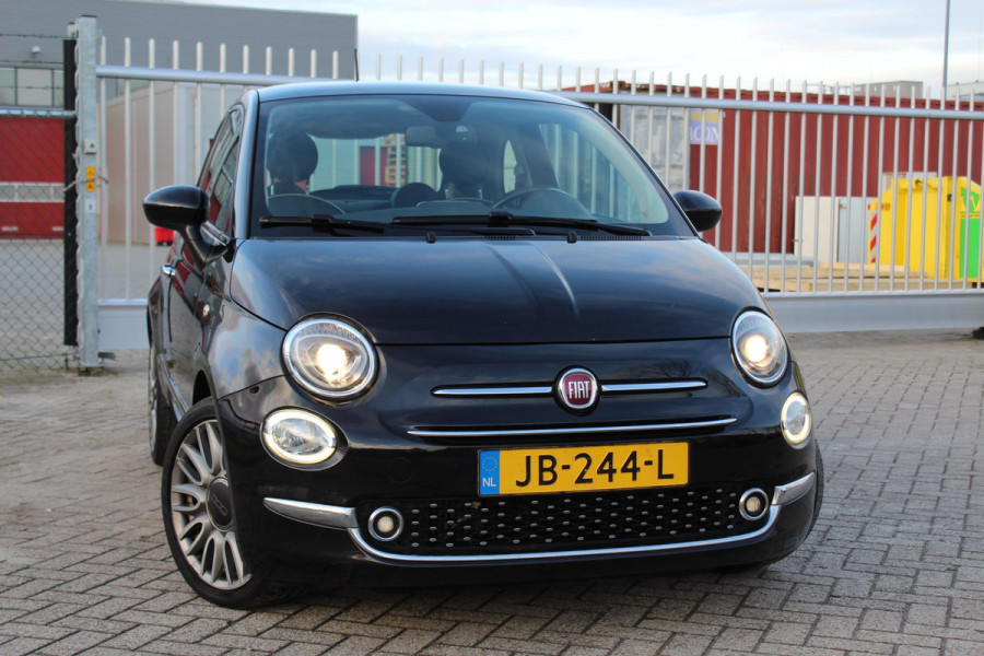 Fiat 500 0.9 TwinAir Turbo Lounge automaat panorama multi media nap clima parkeersensoren cruise elektr dakje