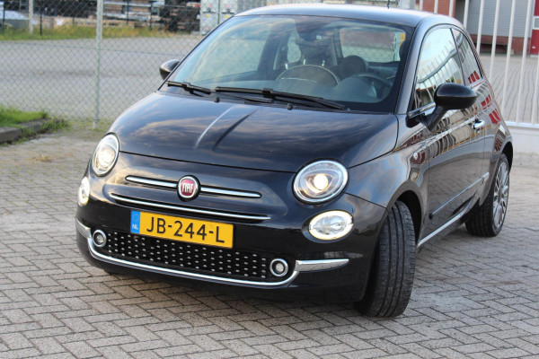 Fiat 500 0.9 TwinAir Turbo Lounge automaat panorama multi media nap clima parkeersensoren cruise elektr dakje