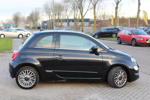 Fiat 500 0.9 TwinAir Turbo Lounge automaat panorama multi media nap clima parkeersensoren cruise elektr dakje