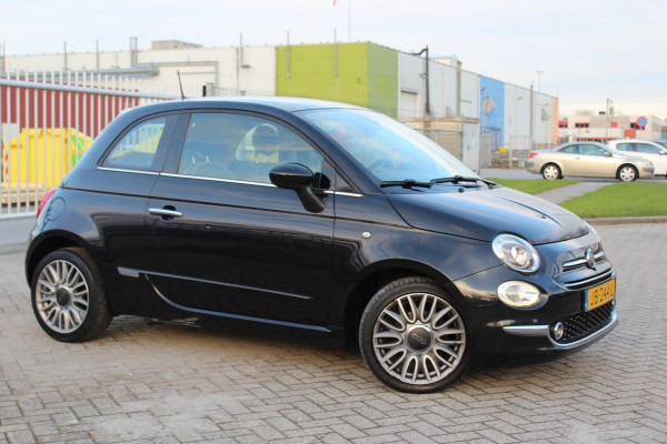 Fiat 500 0.9 TwinAir Turbo Lounge automaat panorama multi media nap clima parkeersensoren cruise elektr dakje