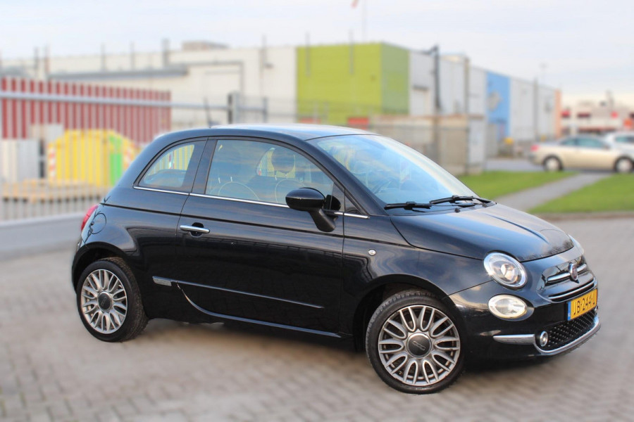 Fiat 500 0.9 TwinAir Turbo Lounge automaat panorama multi media nap clima parkeersensoren cruise elektr dakje