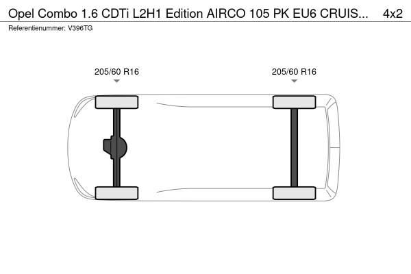 Opel Combo 1.6 CDTi L2H1 Edition AIRCO 105 PK EU6 CRUISE CONTROL VERLENGD