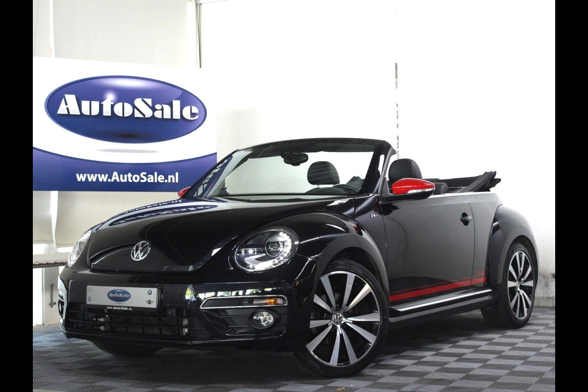 Volkswagen Beetle Cabriolet 1.4 TSI DSG R-Line LEDER DAB BT XENON PDC CRUISE STOELVW '16