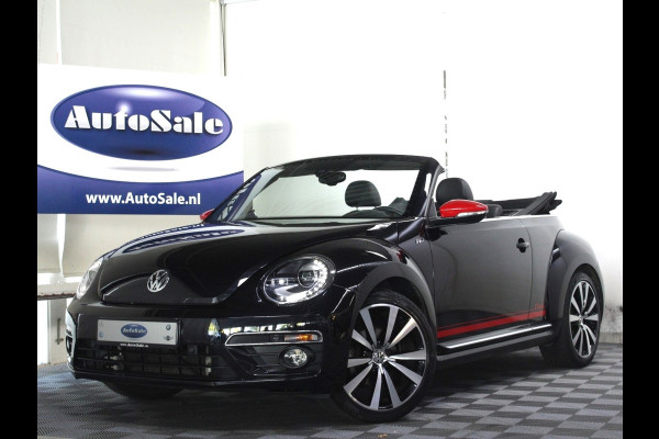 Volkswagen Beetle Cabriolet 1.4 TSI DSG R-Line LEDER DAB BT XENON PDC CRUISE STOELVW '16