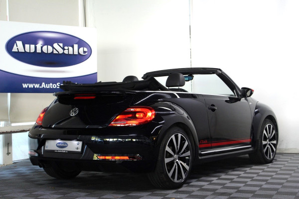 Volkswagen Beetle Cabriolet 1.4 TSI DSG R-Line LEDER DAB BT XENON PDC CRUISE STOELVW '16