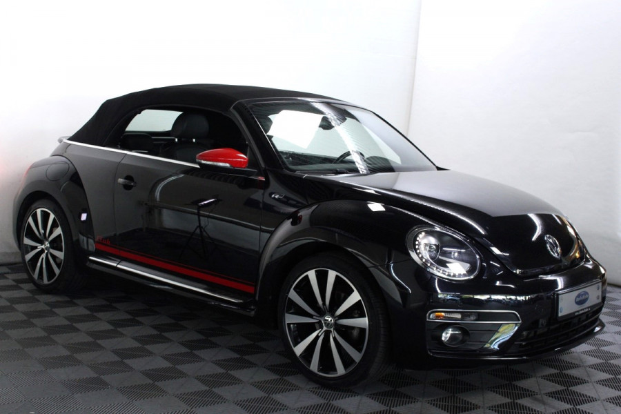 Volkswagen Beetle Cabriolet 1.4 TSI DSG R-Line LEDER DAB BT XENON PDC CRUISE STOELVW '16