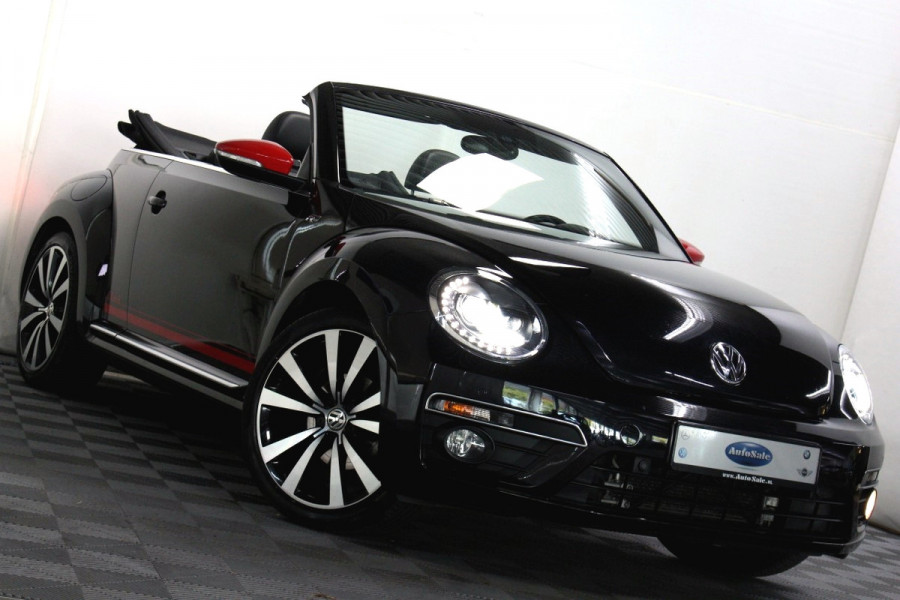 Volkswagen Beetle Cabriolet 1.4 TSI DSG R-Line LEDER DAB BT XENON PDC CRUISE STOELVW '16