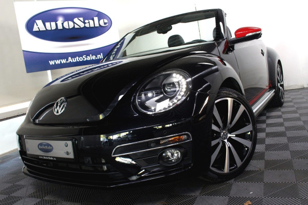 Volkswagen Beetle Cabriolet 1.4 TSI DSG R-Line LEDER DAB BT XENON PDC CRUISE STOELVW '16