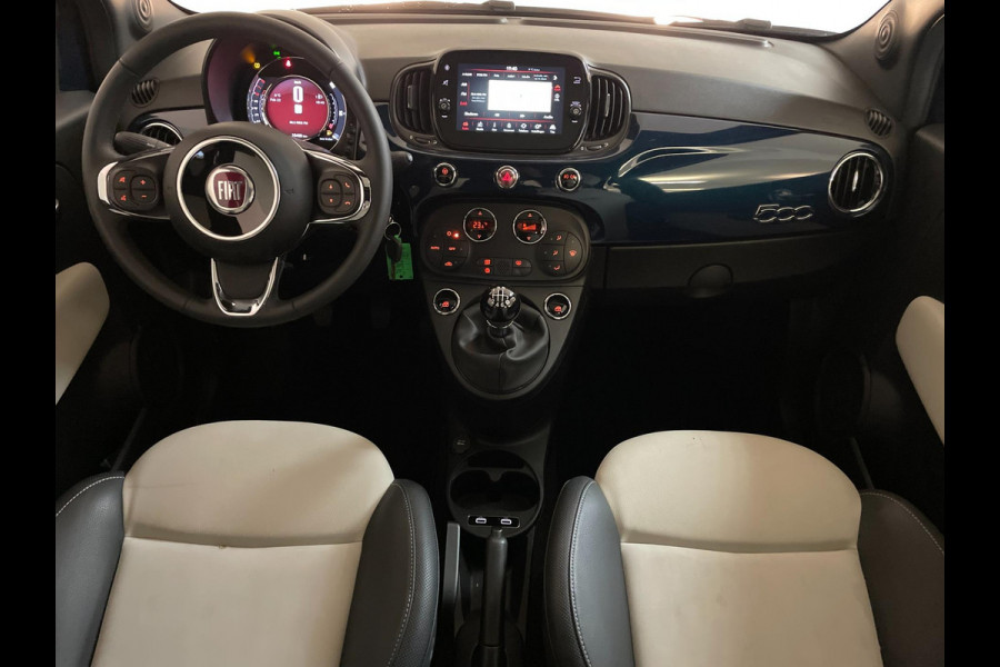 Fiat 500 1.0 Hybrid Dolcevita AIRCO SCHERM MULTI STUUR BLUETOOTH ELEK RAMEN CENT VERG NIEUWSTAAT