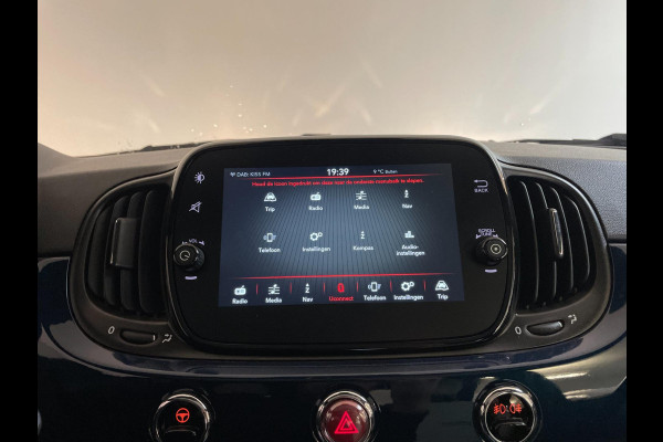 Fiat 500 1.0 Hybrid Dolcevita AIRCO SCHERM MULTI STUUR BLUETOOTH ELEK RAMEN CENT VERG NIEUWSTAAT