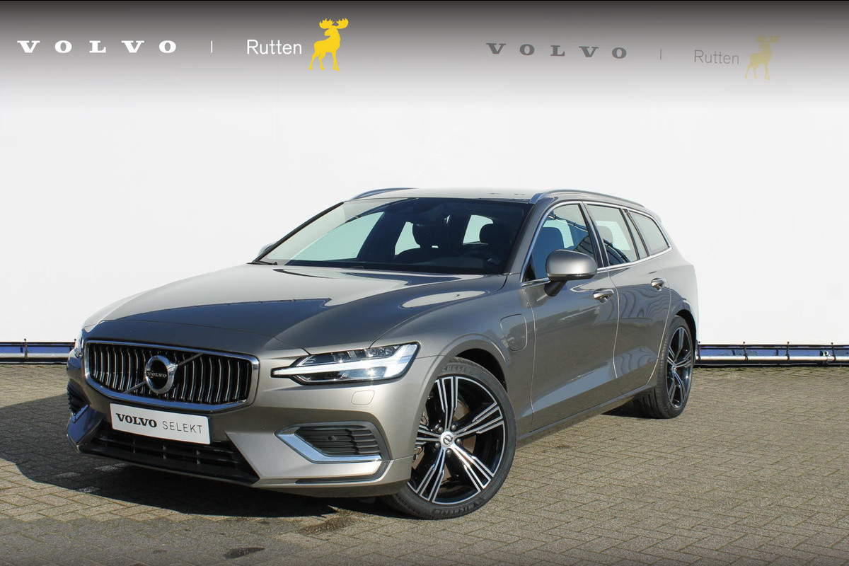 Volvo V60 T8 455PK Automaat Long Range Recharge AWD Adaptieve Cruise Control / Apple Carplay / Verwarmbare buitenste zittingen achterbank / Verwarmbare voorstoelen / DAB+