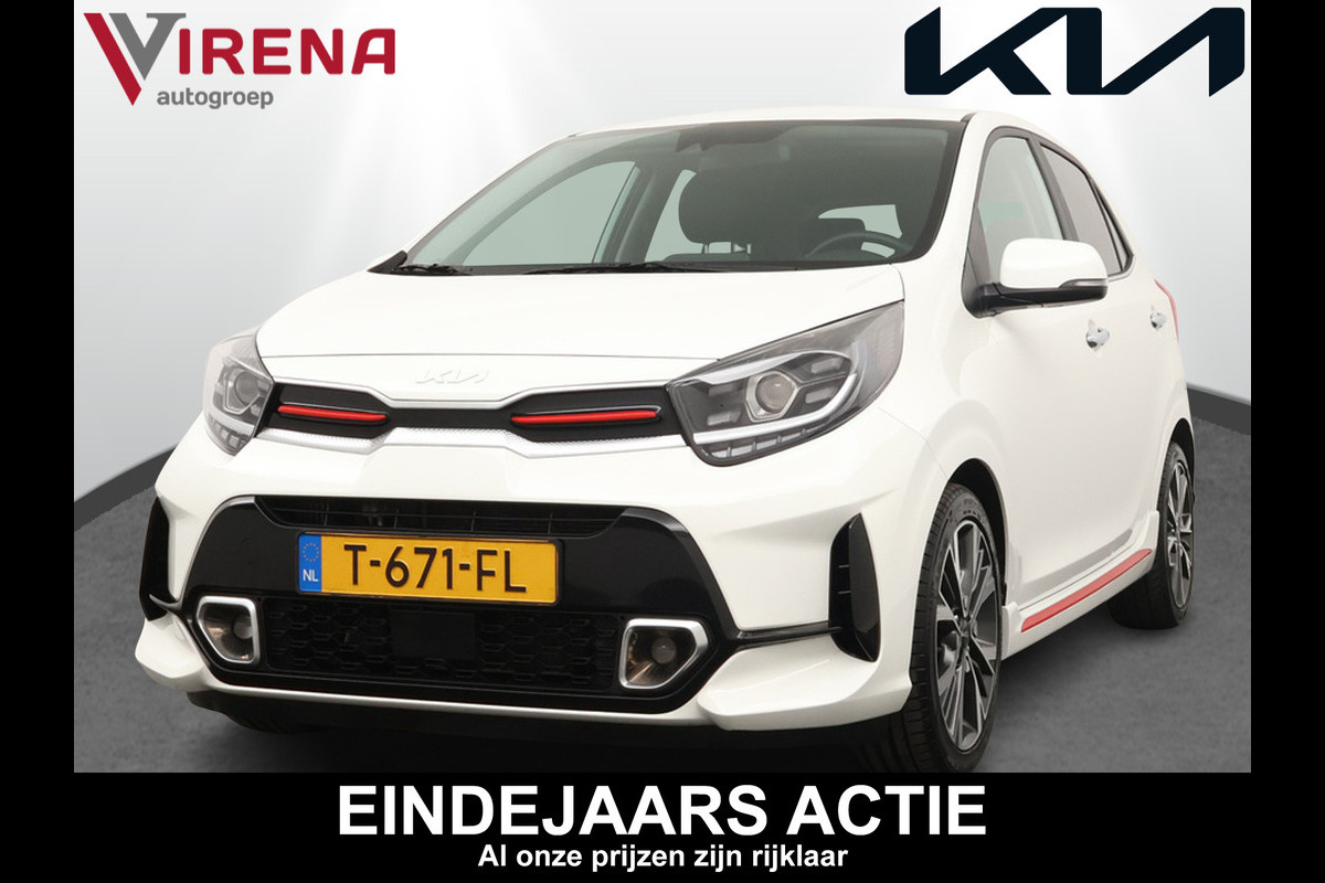 Kia Picanto 1.0 T-GDi GT-Line 5p - Navigatie - Apple CarPlay/Android Auto - Cruise Control - Climate Control - Fabrieksgarantie tot 07-06-2030