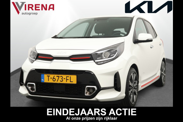 Kia Picanto 1.0 T-GDi GT-Line 5p - Cruise Control - Leder - Climate Control - Navigatie - Apple/Android Carplay - Fabrieksgarantie tot 07-06-2030