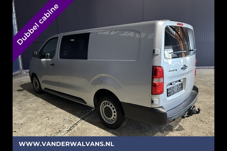 Citroën Jumpy 2.0 BlueHDI **MARGE, GEEN BTW** 123pk L3H1 XL Dubbel cabine Euro6 Airco | Navigatie Cruisecontrol, Apple Carplay, Trekhaak, Parkeersensoren, 5-Zits