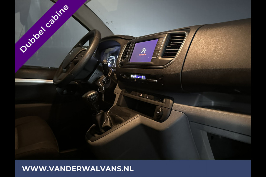 Citroën Jumpy 2.0 BlueHDI **MARGE, GEEN BTW** 123pk L3H1 XL Dubbel cabine Euro6 Airco | Navigatie Cruisecontrol, Apple Carplay, Trekhaak, Parkeersensoren, 5-Zits