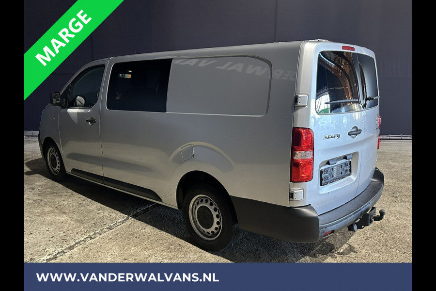 Citroën Jumpy 2.0 BlueHDI **MARGE, GEEN BTW** 123pk L3H1 XL Dubbel cabine Euro6 Airco | Navigatie Cruisecontrol, Apple Carplay, Trekhaak, Parkeersensoren, 5-Zits