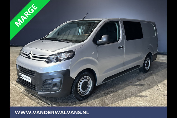 Citroën Jumpy 2.0 BlueHDI **MARGE, GEEN BTW** 123pk L3H1 XL Dubbel cabine Euro6 Airco | Navigatie Cruisecontrol, Apple Carplay, Trekhaak, Parkeersensoren, 5-Zits