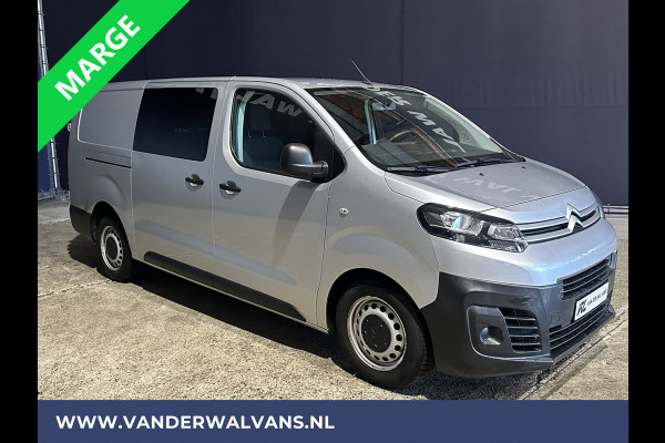 Citroën Jumpy 2.0 BlueHDI **MARGE, GEEN BTW** 123pk L3H1 XL Dubbel cabine Euro6 Airco | Navigatie Cruisecontrol, Apple Carplay, Trekhaak, Parkeersensoren, 5-Zits