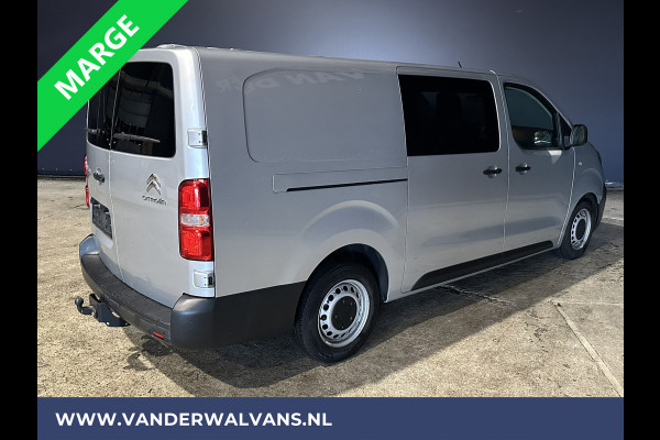 Citroën Jumpy 2.0 BlueHDI **MARGE, GEEN BTW** 123pk L3H1 XL Dubbel cabine Euro6 Airco | Navigatie Cruisecontrol, Apple Carplay, Trekhaak, Parkeersensoren, 5-Zits