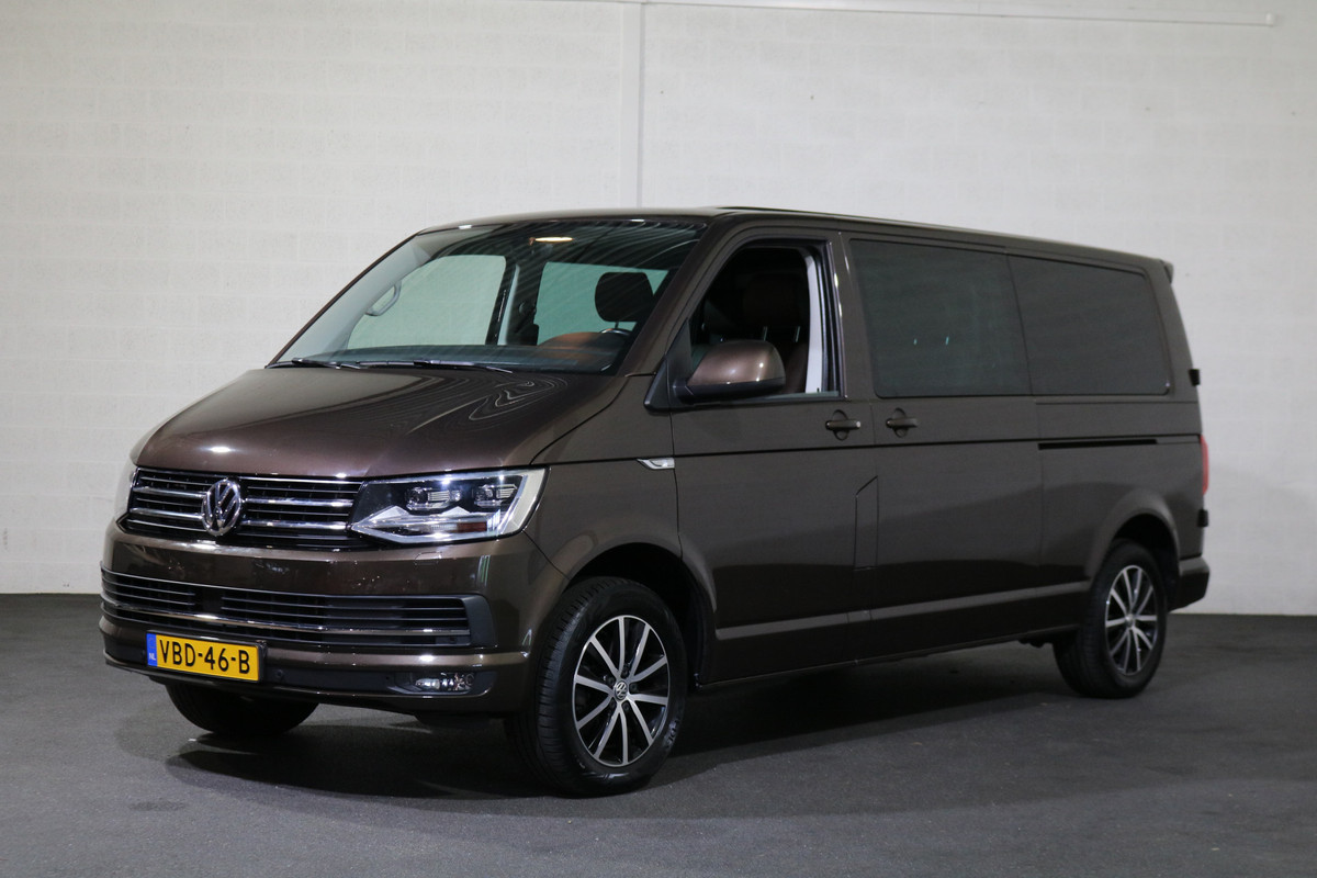 Volkswagen Transporter 2.0 TDI 150pk L2 H1 DC Edition Automaat Airco Leer Navigatie 2x Schuifdeur