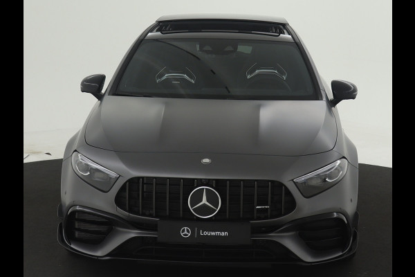 Mercedes-Benz A-Klasse AMG 45 S 4MATIC+ | Night Pack II | Aerodynamica Pack | Premium Plus Pack | Rijassistentiepakket Plus | AMG Performance sportstoelen | Burmester surround sound system | Amg track pace | Extra USB-poorten |